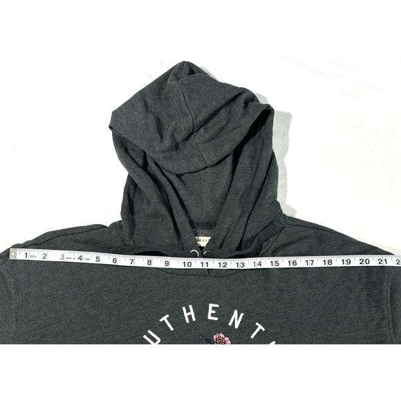Aeropostale Fleece Hoodie Sweatshirt Gray Womens Sz XL Pullover Embroidered - Picture 5 of 9